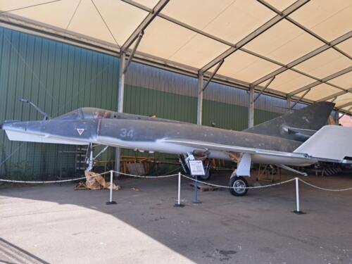 Etendard IV M n°34 en restauration, Musée Lyon-Corbas (C. Morin, 31-8-2024)