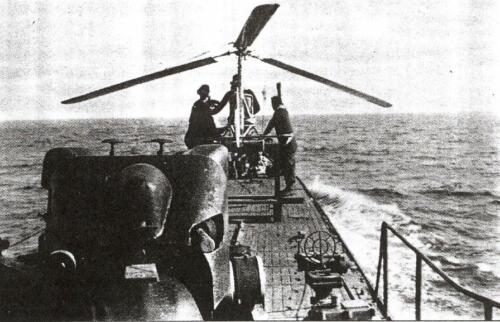 Focke-Achgelis Fa 330, essai sur le sous-marin Casabianca (août-sept. 1946)