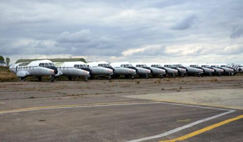 N 262 n°45, 46, 51 (Artic Tiger Meet), 52, 53, 63, 69, 70, 71, 73, 75, 79 et 100, Châteaudun (2012) Ces avions ont été ferraillés.