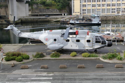 Super Frelon n°134, base navale de Brest, Penfeld (sept. 2013, SG)